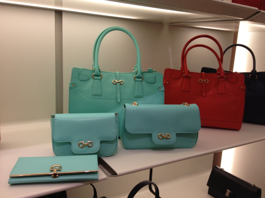 Salvatore Ferragamo Handbags in Turquoise | Shirley Style